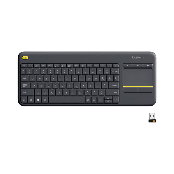 Teclado táctil inalámbrico Logitech K400 Plus con panel táctil integrado