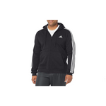 adidas Essentials Fleece 3-Stripes Sudadera con capucha y cremallera completa para hombre