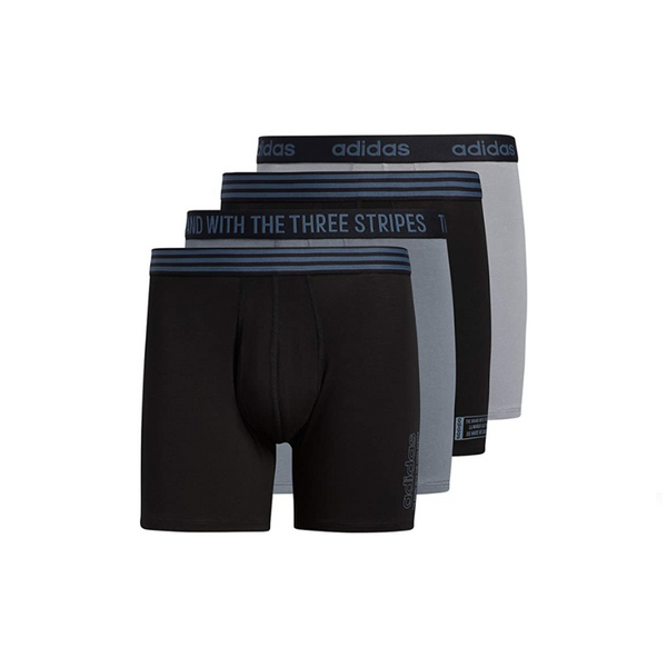 4 adidas Men's Core Stretch Cotton Boxer Briefs