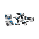Kit combinado de 4 herramientas inalámbricas HART de 20 voltios con kit de accesorios de 200 piezas