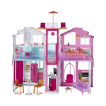 Barbie 3-Story House with Pop-Up Umbrella
