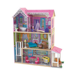 KidKraft Casa de muñecas Sweet &amp; Pretty de madera con ascensor y accesorios de 15 piezas