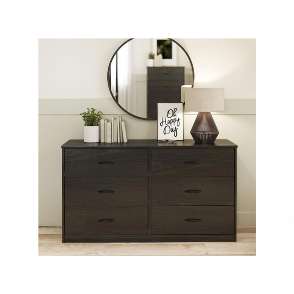 Mainstays Classic 6 Drawer Dresser (2 Colors)