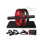 Ab Wheel Roller Kit with Push Up Bars and Jump Rope