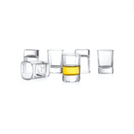 Juego de 6 vasos de chupito de base pesada