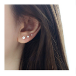 Set of 3 Sterling Silver Swarovski Crystal Stud Set