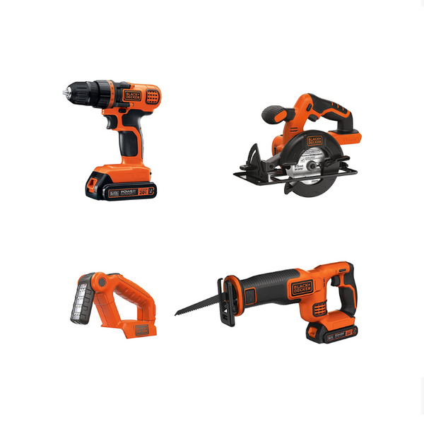 4 Black+Decker 20V Max Cordless Drill Combo Kit