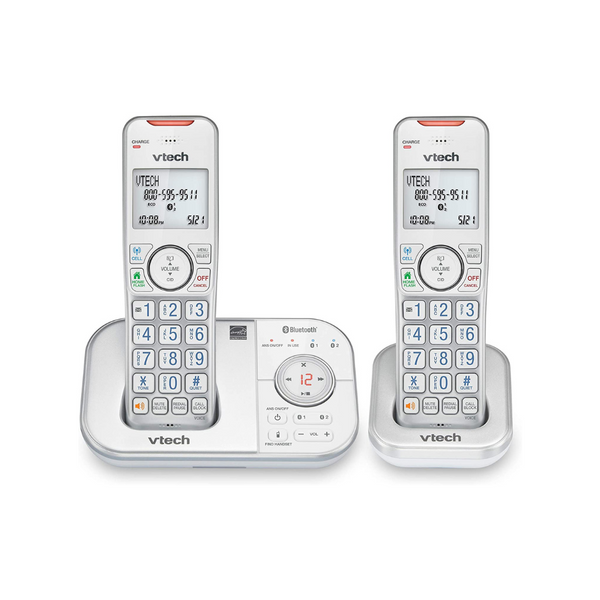 VTech Bluetooth 2 Handset Cordless Phone With Answering Machine, Call Blocking