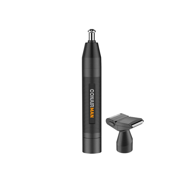ConairMan - Recortadora inalámbrica para pelo de orejas y nariz para hombres con accesorios para afeitadora