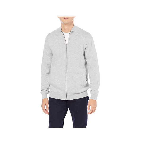 Suéter de algodón con cremallera completa para hombre Amazon Essentials (10 colores)