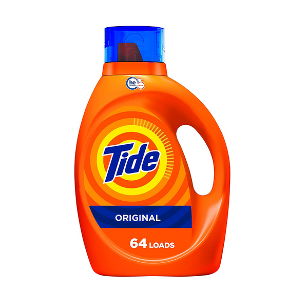 Tide Laundry Detergent Liquid Soap, High Efficiency (HE), Original Scent, 64 Loads