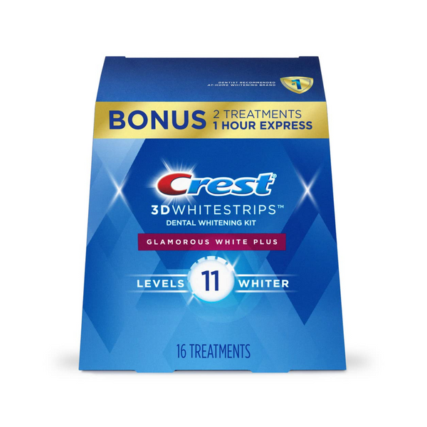 Crest 3D Glamorous Teeth Whitening Strip Kit (16 Treatment / 32 Strips)