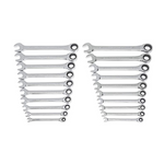 GEARWRENCH 20 Piece SAE/Metric Ratcheting Combination Wrench Set