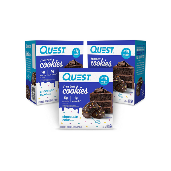 24-Count Quest Nutrition Chocolate Cake Frosted Cookies