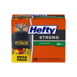 Hefty Strong Lawn & Leaf Trash Bags, 39 Gallon, 38 Count