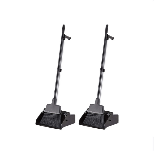 Set of 2 AmazonCommercial Lobby Dustpan with Broom sets