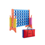 Giant 4-In-A-Row Premium Plastic Game Set with Carry Bag