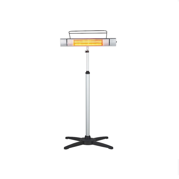 Comfort Zone 5120-BTU 120-Volt Silver Aluminum Electric Patio Heater
