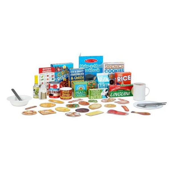 58 Piece Melissa & Doug Kitchen Collection Cooking & Play Food Set