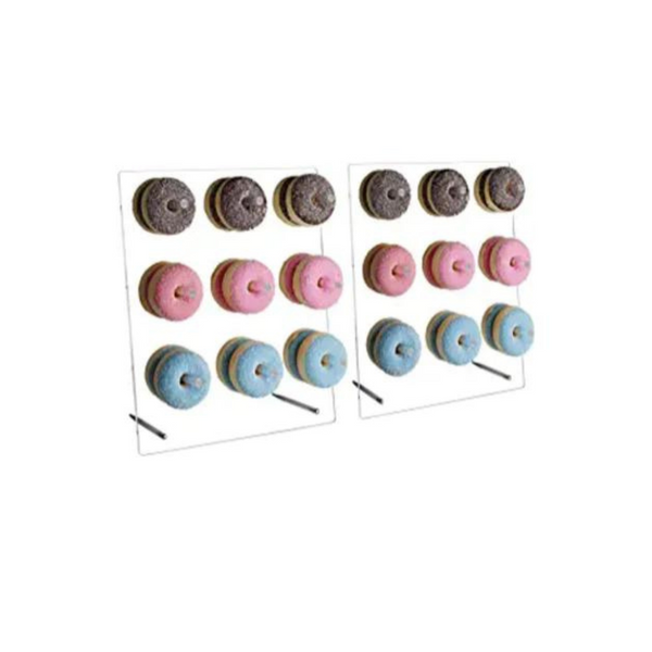 2 Pack Acrylic Donut Wall On Table Display Stand