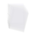 100 Pack Clear Sheet Protectors for 3 Ring Binder