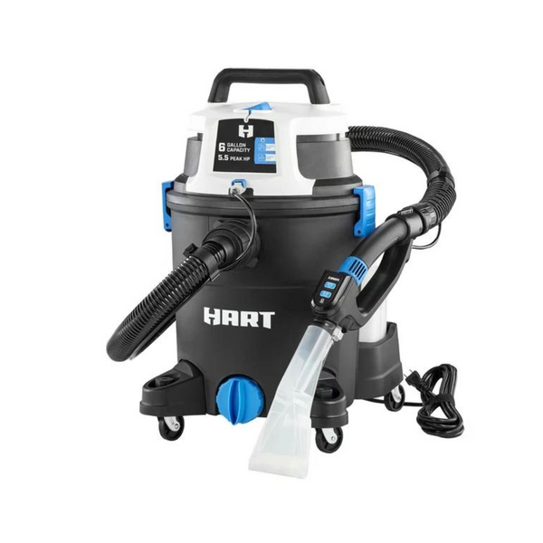 Hart 3-in-1 Wet/Dry 6 Gallon 5.5 Peak HP Vacuum Cleaner
