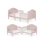 SweetPea Baby Rose 3-In-1 Convertible Blush Pink Toddler Bed