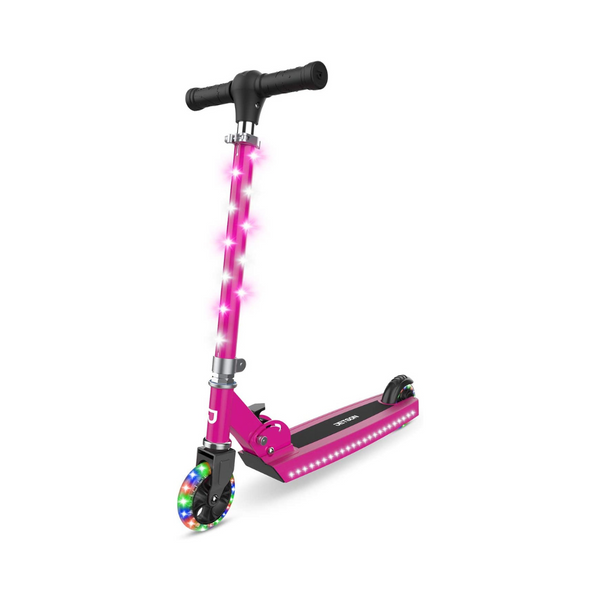 Jetson Scooters Jupiter Pink Kick Scooter With High Visibility RGB Light Up LEDs