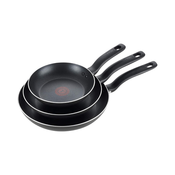 T-fal Specialty 3 Piece Initiatives Nonstick Inside And Out Frying Pan Set