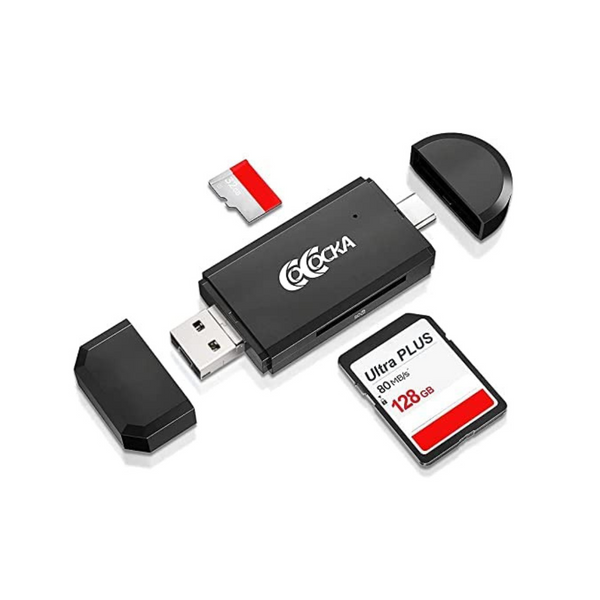 Cococa Lector de Tarjetas Micro SD USB 2.0 3 en 1