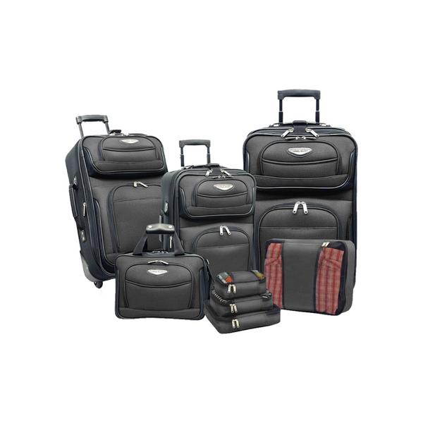 8-Piece Travel Select Amsterdam Expandable Rolling Upright Luggage Set