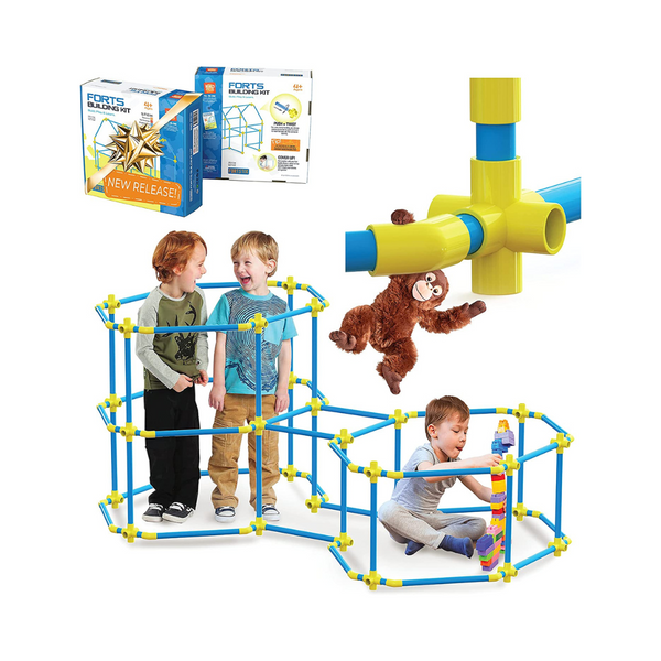 Fort Building Toys Kit, Kids Tent, 180 Pcs