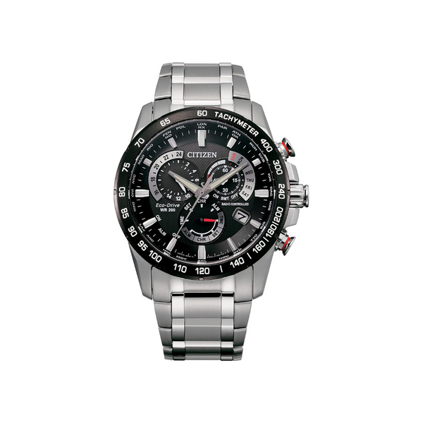 Citizen Men's Eco-Drive Sport Luxury PCAT Chronograph Stainless Steel Watch