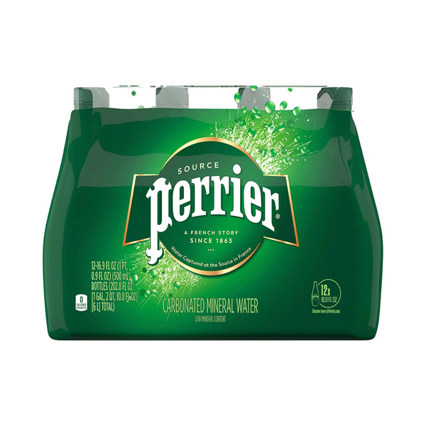 12 Bottles Of 16.9oz Perrier Sparkling Water