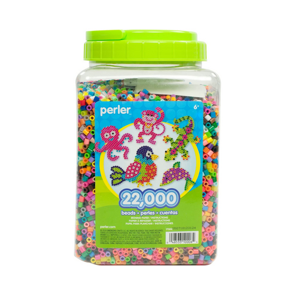 22,000 Pieces Perler Assorted Bulk Fuse Beads Set