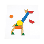 Melissa & Doug Deluxe Wooden Magnetic Pattern Blocks Set (120 Magnets)