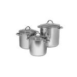 SEDONA 3-Pc. Stainless Steel Stockpot Set 6, 8, 12 Quart