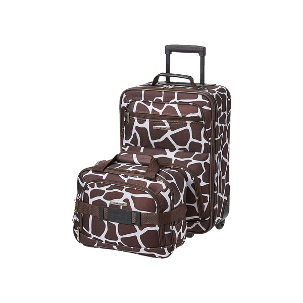 2-Piece Rockland Fashion Softside Upright Luggage Set