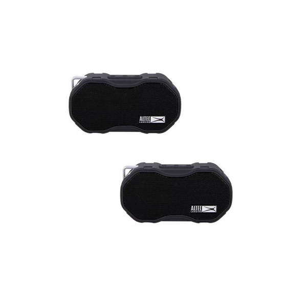 Paquete de 2 altavoces impermeables Altec Lansing Baby Boom XL (negro o azul)