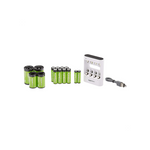 USB Battery Charger Pack with AA (8-Pack), AAA (2-Pack) Rechargeable Batteries