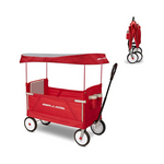 Radio Flyer 3-In-1 EZ Folding Outdoor Collapsible Wagon With Canopy