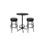 Hyper Tough 3-Piece Shop Pub Table & Bar Stool Set
