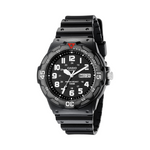 Men's MRW200H-1BV Black Resin Dive Watch