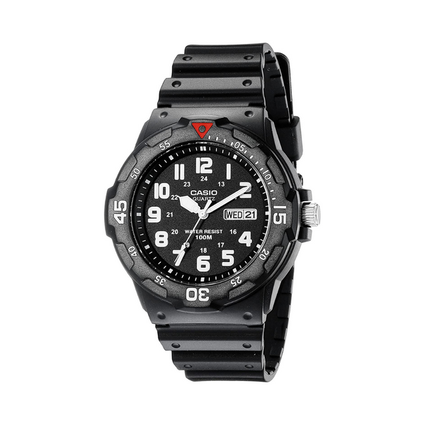 Men's MRW200H-1BV Black Resin Dive Watch