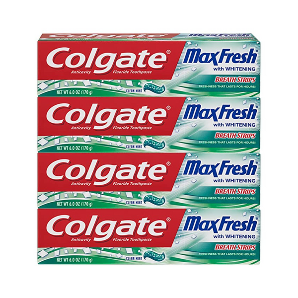 4-Pack 6-Oz Colgate Max Fresh Whitening Toothpaste