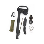 Juego de herramientas de cuchillo y hacha para acampar Ozark Trail de 11 piezas