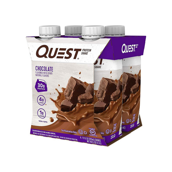 Batido de proteínas Quest Nutrition de 12 unidades y 11 oz (chocolate)