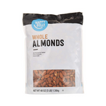 3-Pound Bag of Amazon Brand Happy Belly Whole Raw Almonds