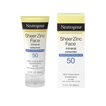 Neutrogena Sheer Zinc Oxide Dry-Touch Mineral Face SPF 50 Sunscreen Lotion 2oz Bottle