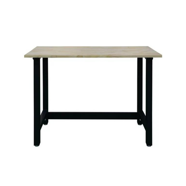 Banco de trabajo con tapa de madera de caucho Hyper Tough de 48 pulgadas